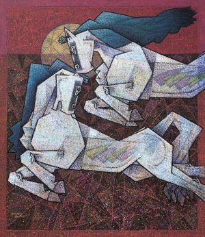 Dinkar Jadhav | 42 x 36 inches | Acrylic on Canvas