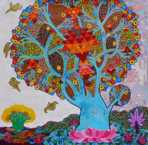 Chandra Morkhonda | 26 x 26 Inches | Acrylic on Canvas