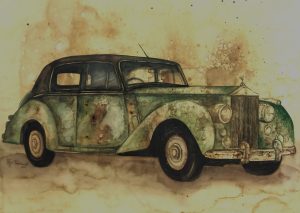 Afza Tamkanat  | 30”x 20” | Coffee and water colour on acid free paper