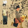 Afza Tamkanat  | 36”x 36” | Acrylic on canvas